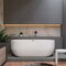 Alfi Brand ALFI brand AB8839 67" White Oval Acrylic Free Standing Soaking Bathtub AB8839 - alternate 8